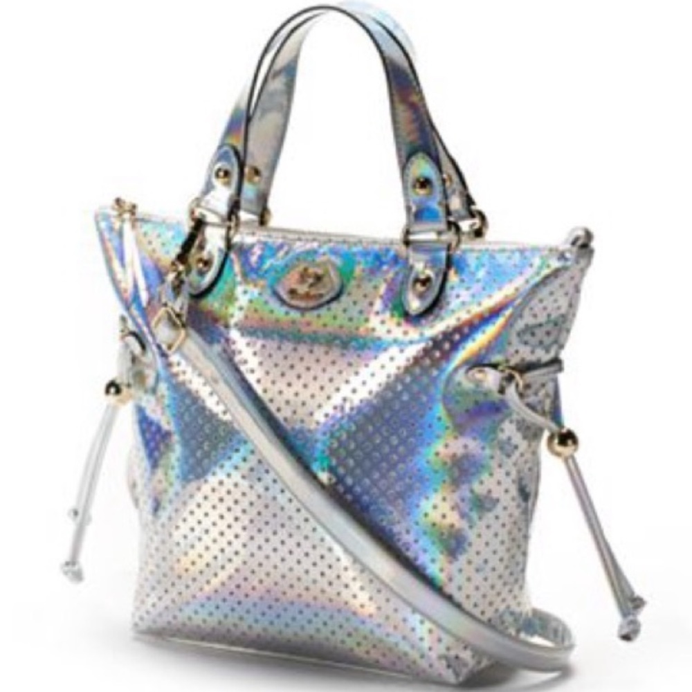 JUICY COUTURE IRIDESCENT MINI CONVERTIBLE SATCHEL